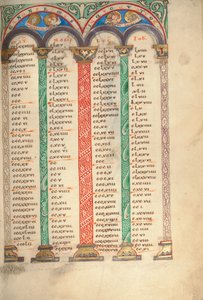 Página de tabla de canon de Unbekannt Unbekannt